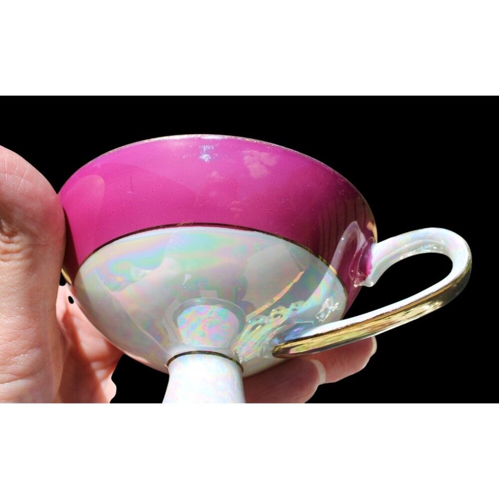 Vintage Hand-Painted Tea Cup & Saucer Set Made In Japan - Picture 6 of 11